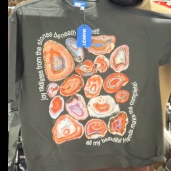 Market smiley, radiating joy, T-shirt, size large new in the bag - Picture 4 of 7